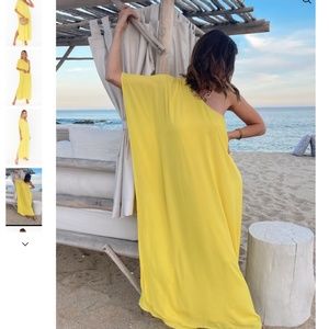 Show Me Your MuMu Tropez Maxi in Sunshine Yellow Crisp (XL)
